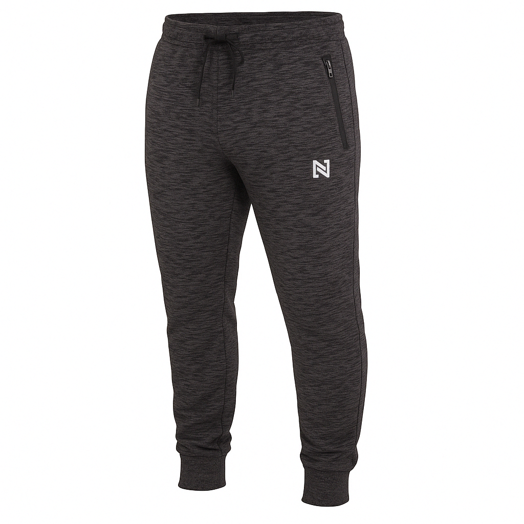 Calça Moletom Flanelada com Zíper