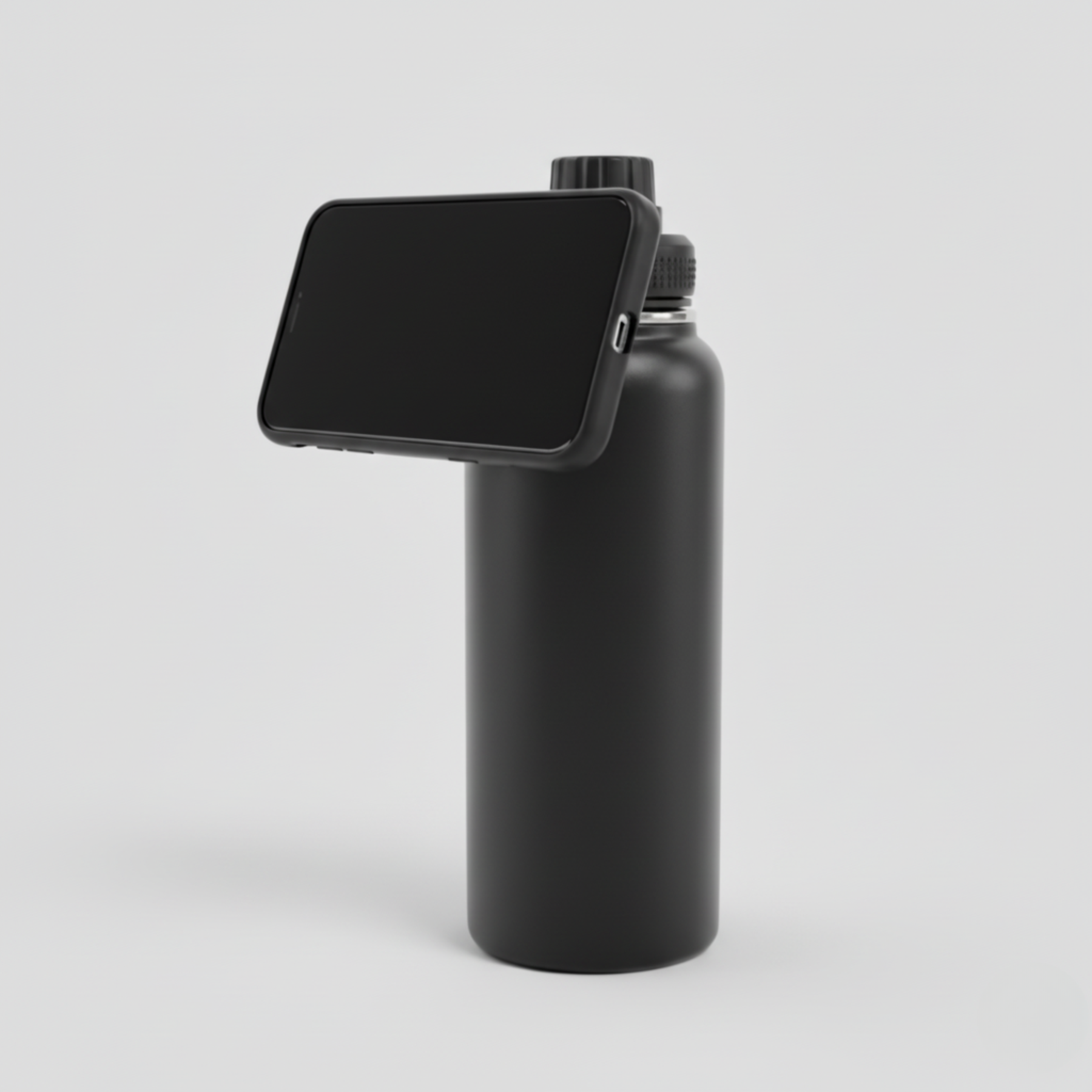 Royal Bottle - Garrafa Térmica com Suporte Magnético para Celular