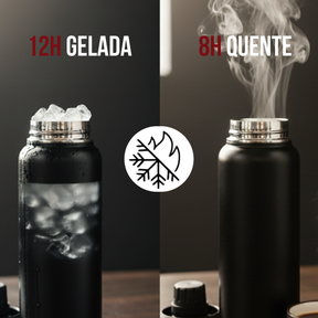 Royal Bottle - Garrafa Térmica com Suporte Magnético para Celular